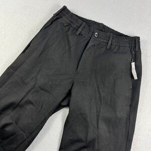 Gap Mens Pull On Pants Black Elastic Waist Straight Leg Chino XS 778792-01-1